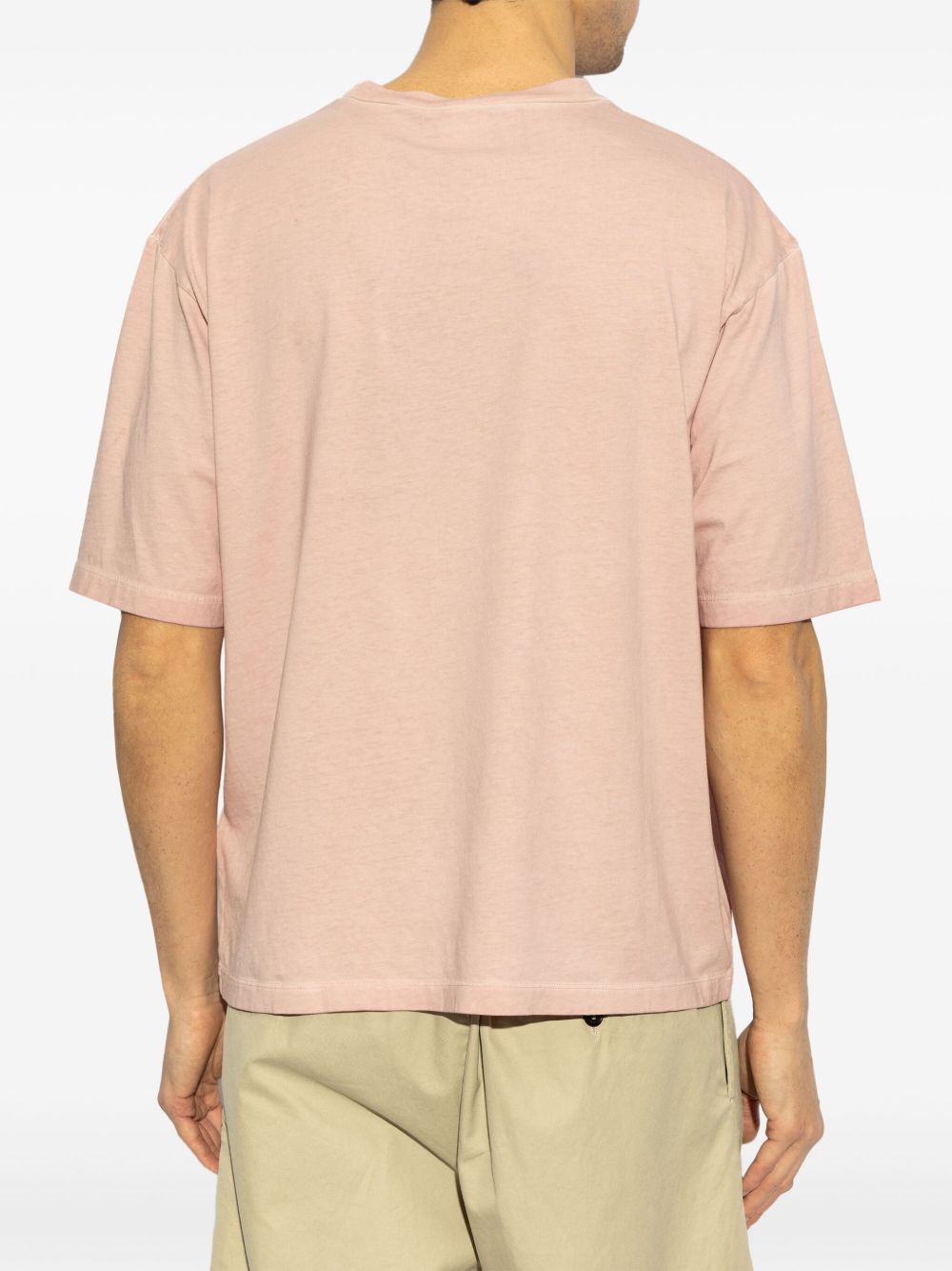 Relaxed Fit Light Pink Graphic Print T-Shirt