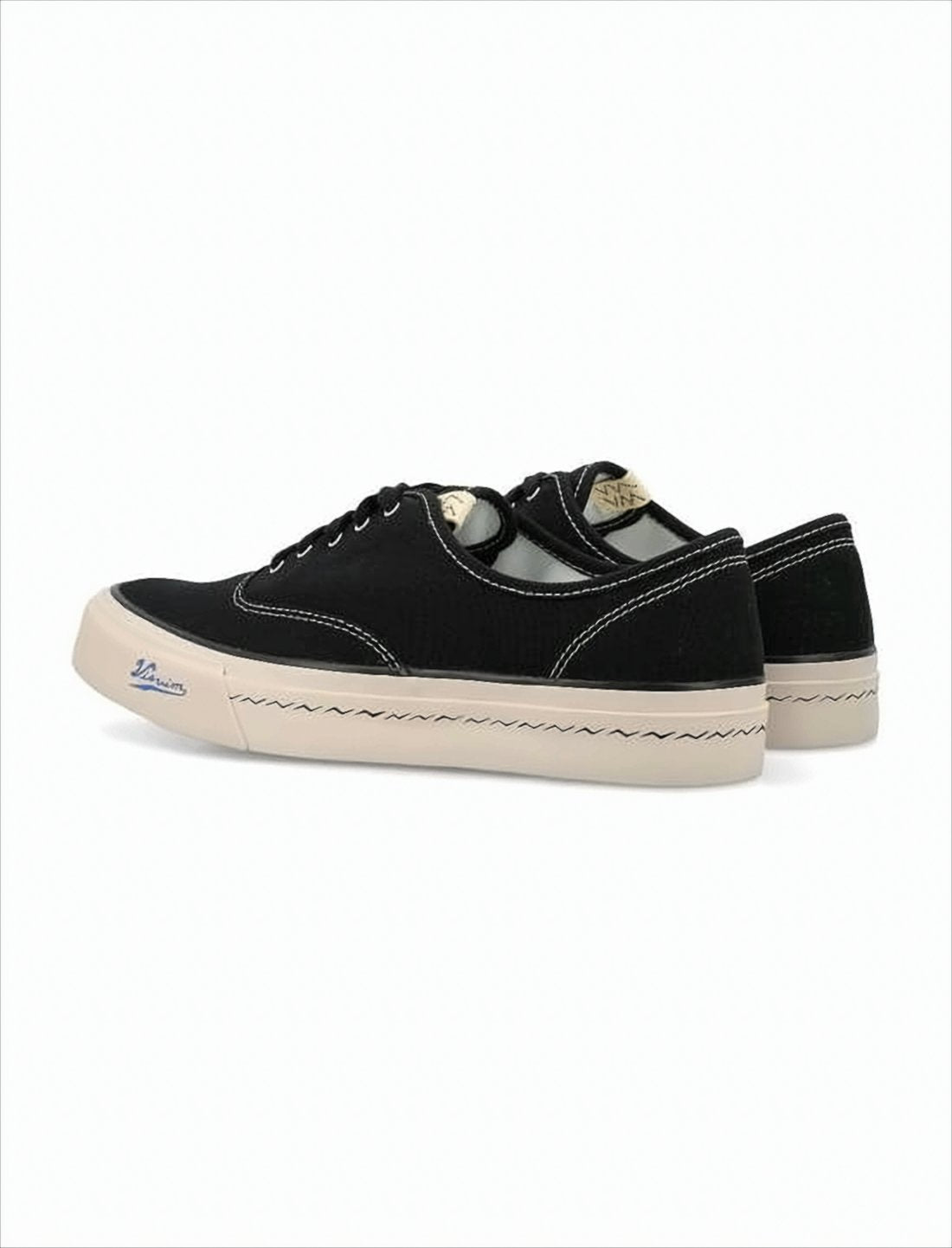 Minimalist Black Canvas Low-Top Sneakers