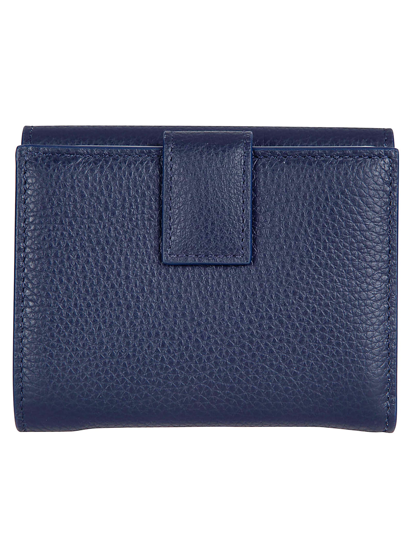 Versatile French Wallet in Pebbled Calf Leather