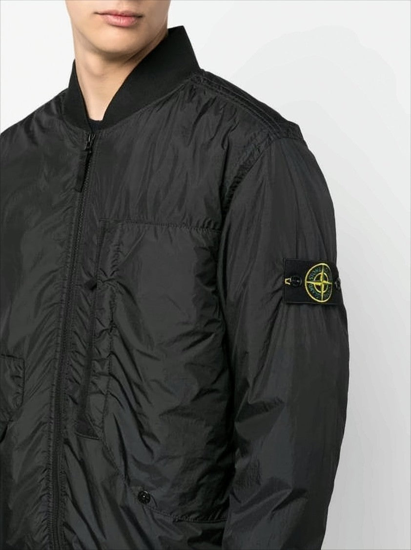 Padded Jacket with Front Zip Closure