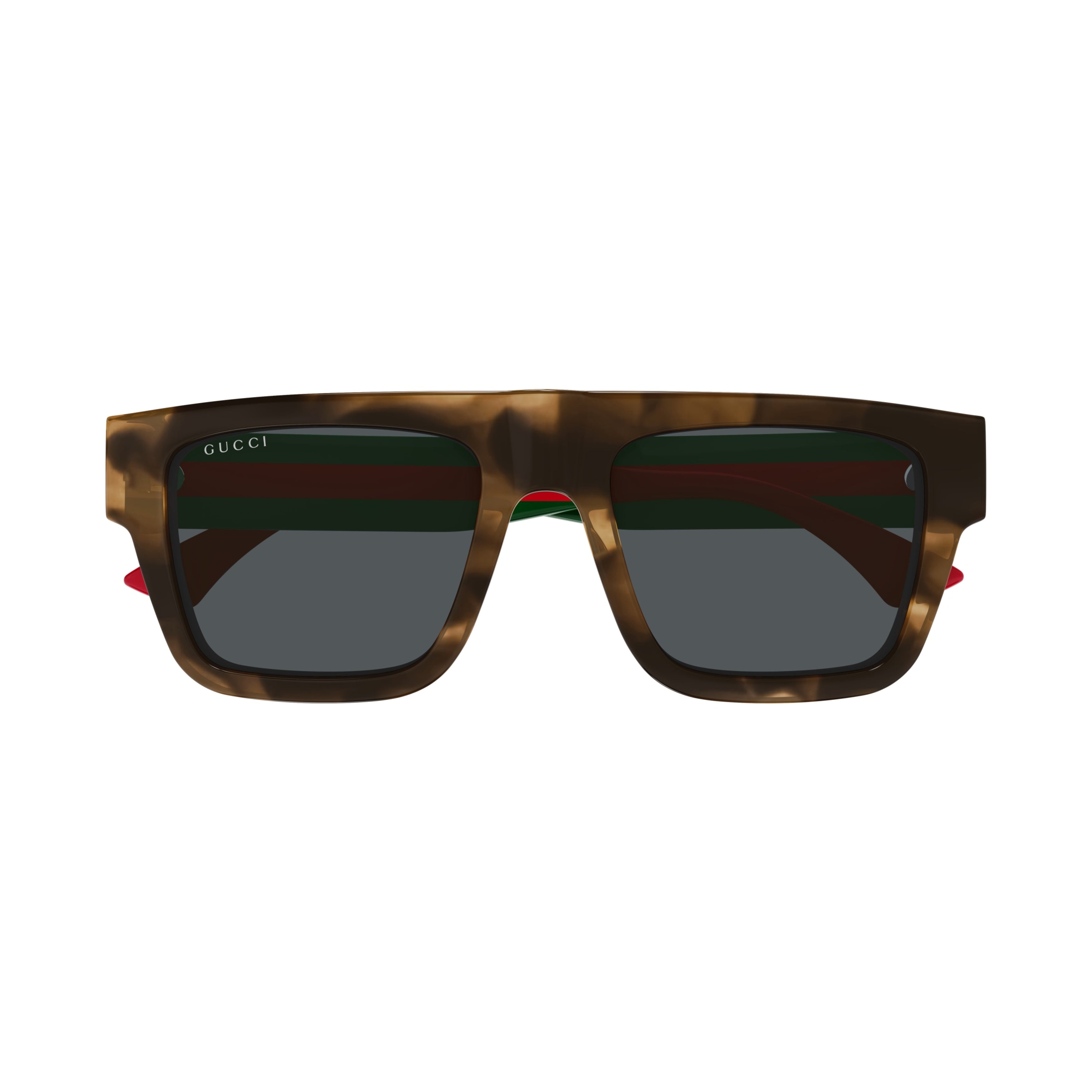 Gg1868s Bold Rectangular Tortoiseshell Sunglasses
