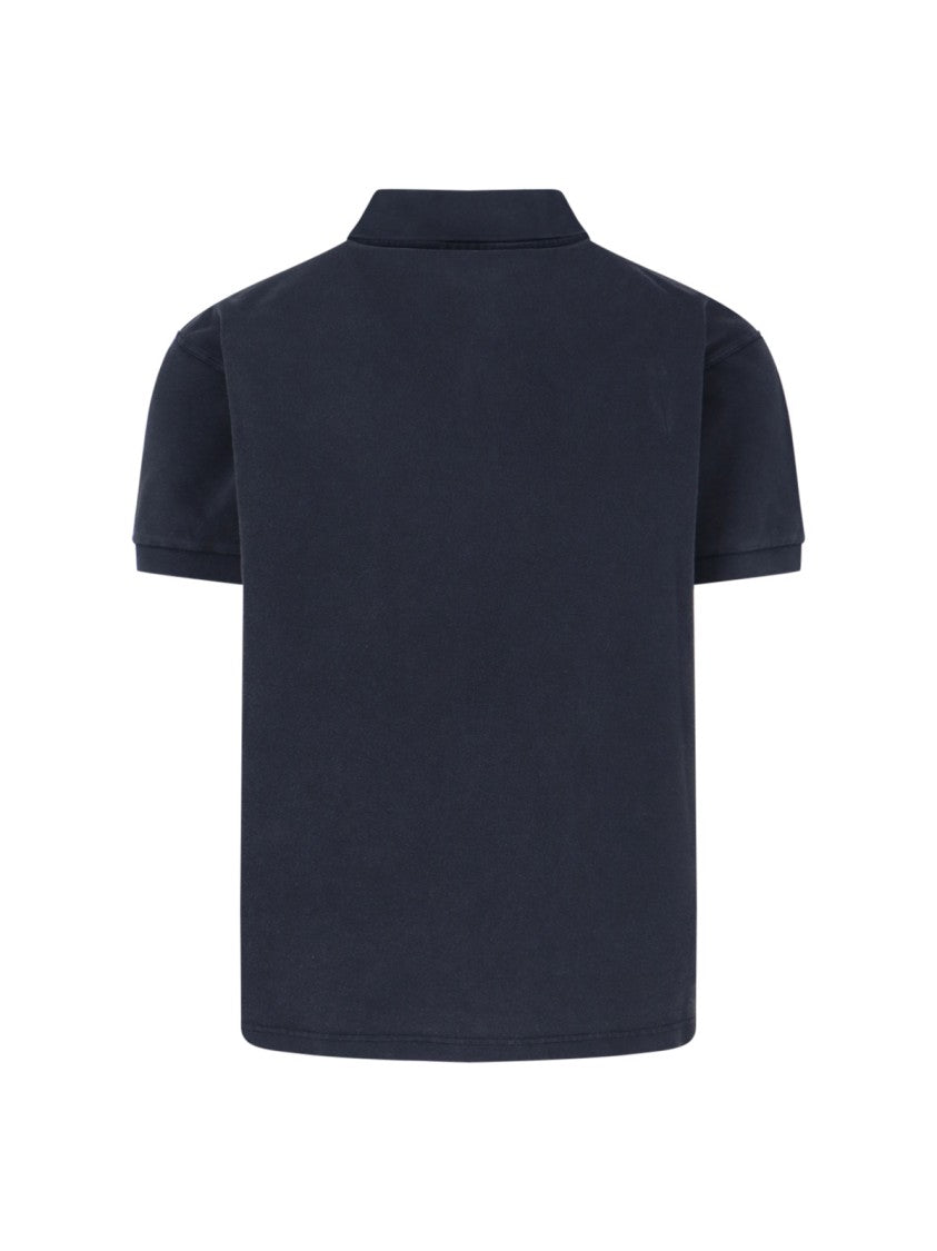 Embroidered Polo Shirt – Black/Red