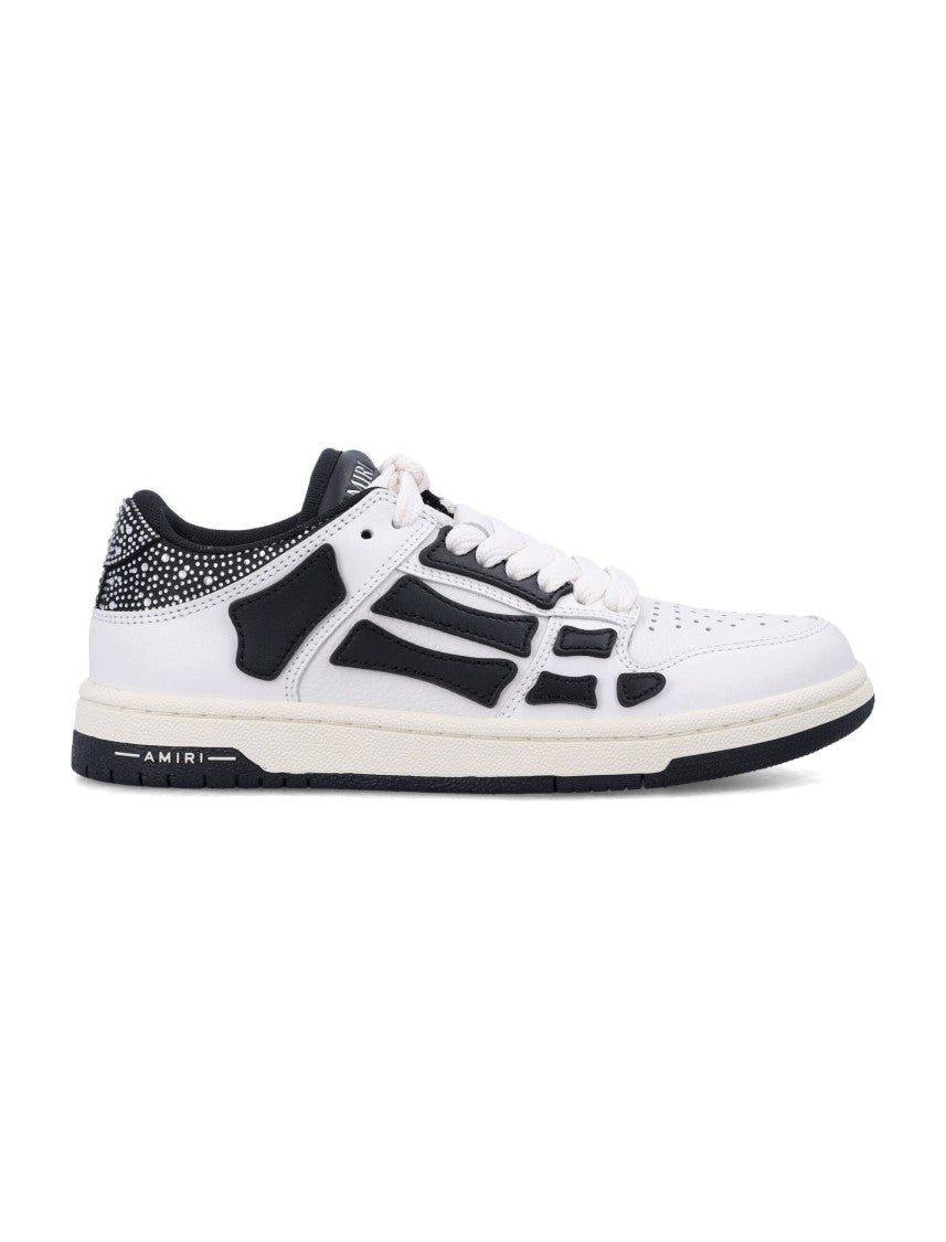 Crystal Satin Skel Top Low Woman's Sneakers