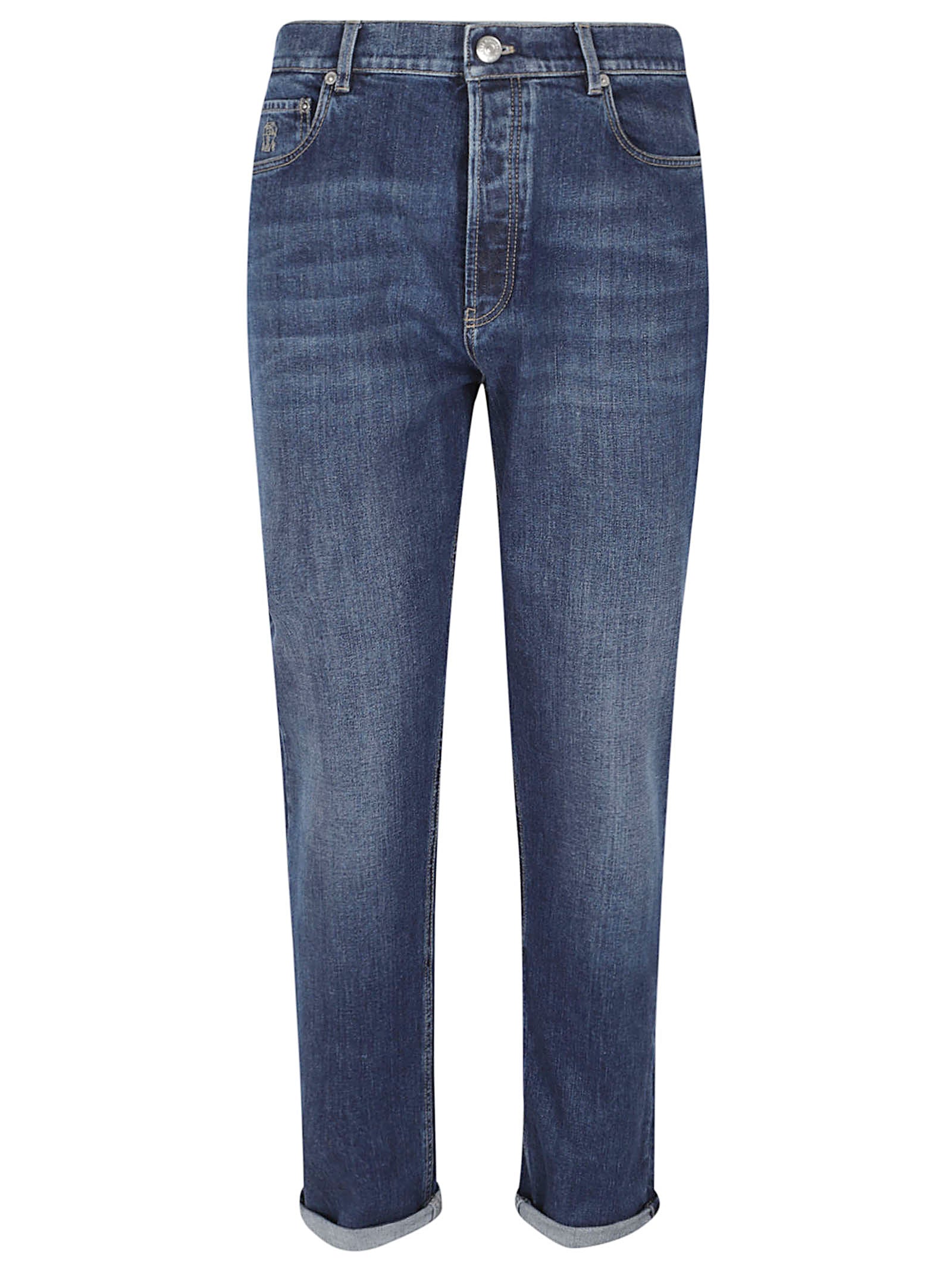 Straight-Fit Denim Jeans