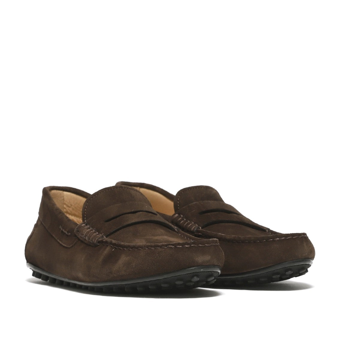 Soft Ebony Suede Moccasins