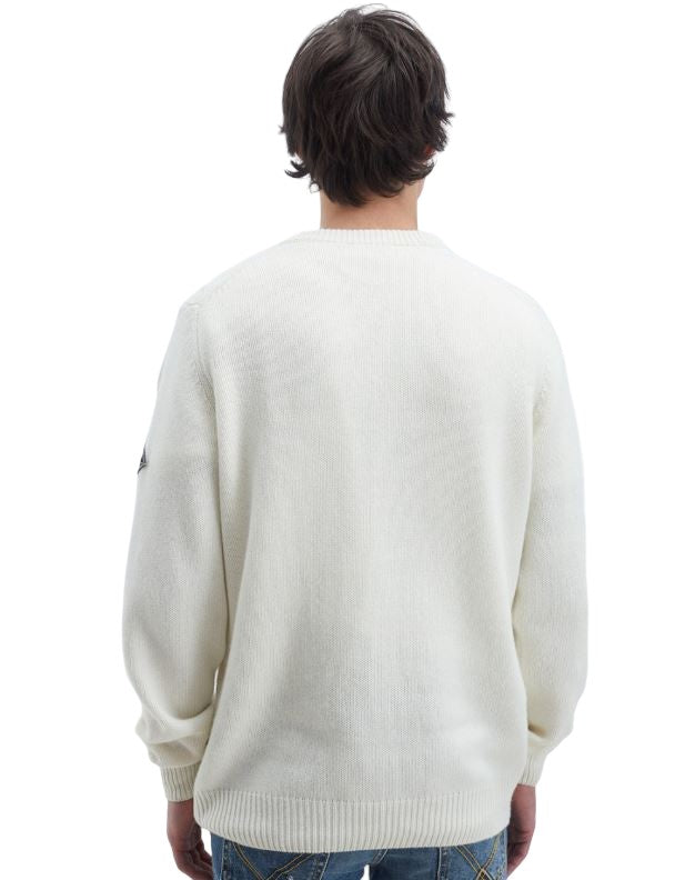 White Wool Blend Pullover