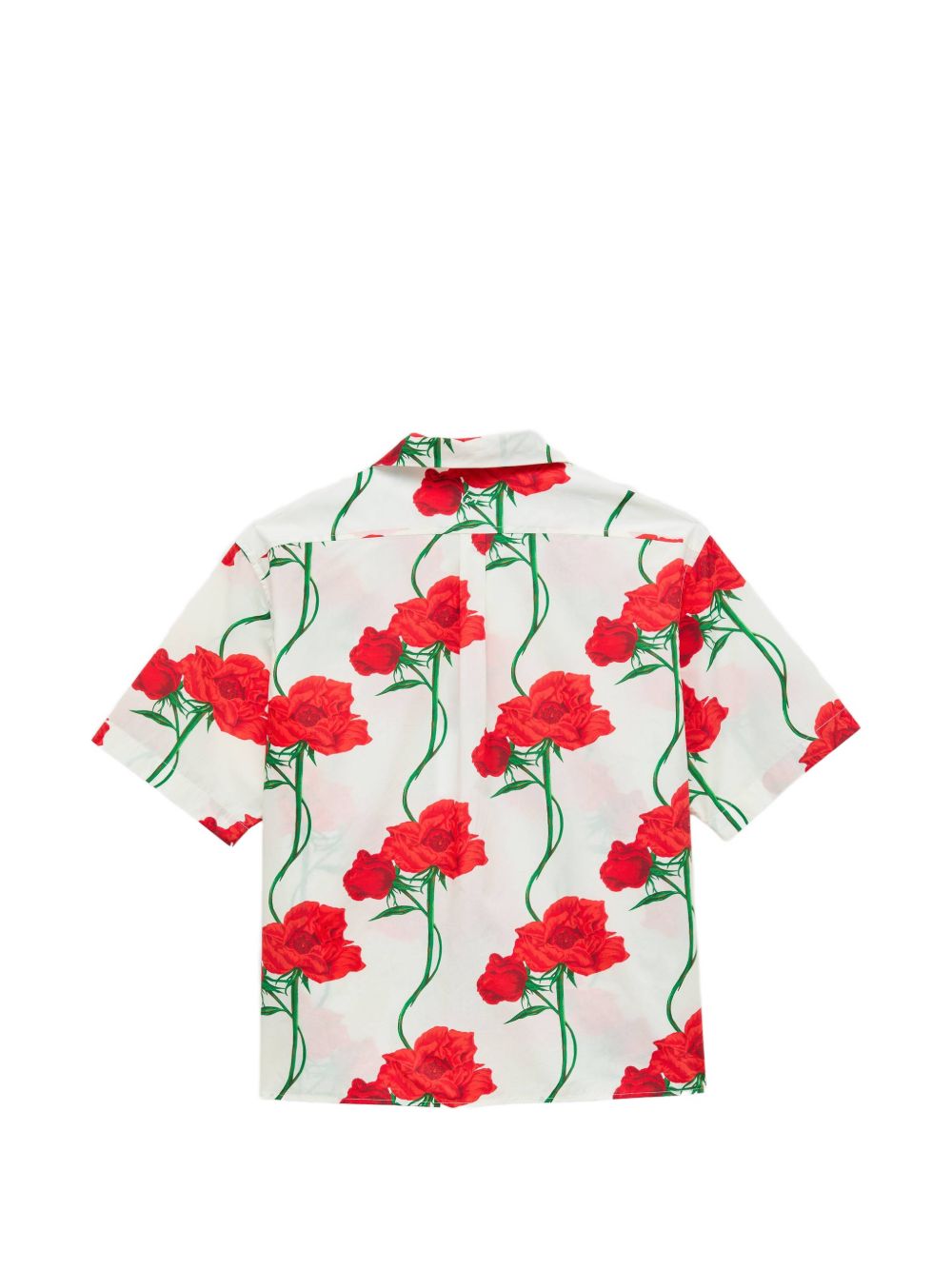 Short-Sleeved Floral Print Shirt