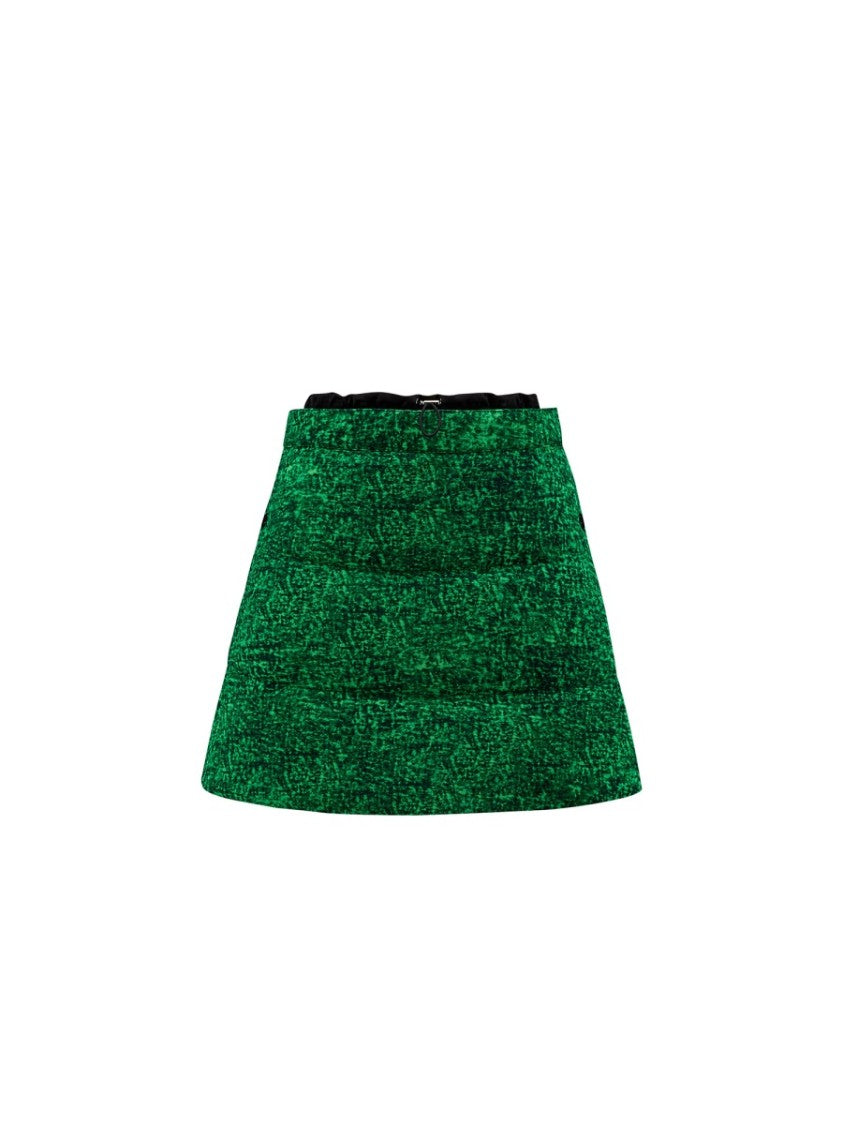 Textured Quilted Mini Skirt