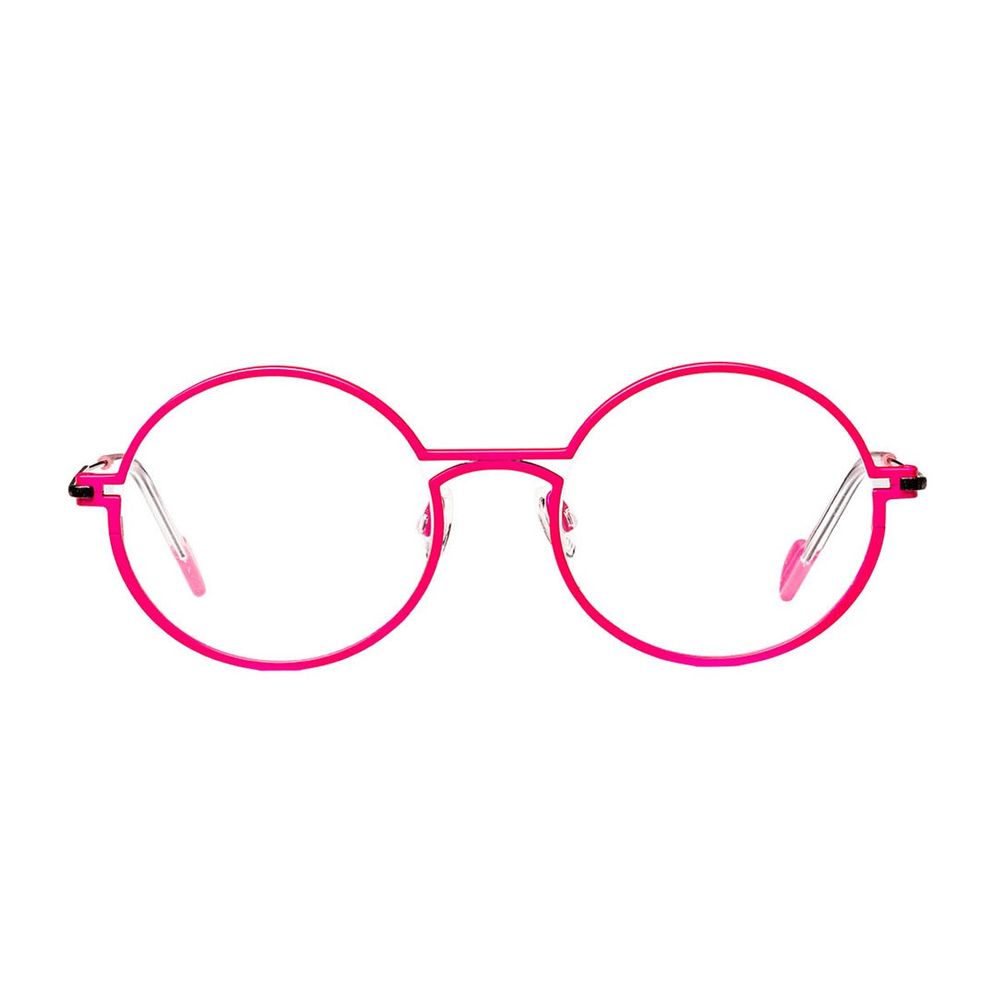 Matttew Nickel Round Neon Pink Titanium Eyewear
