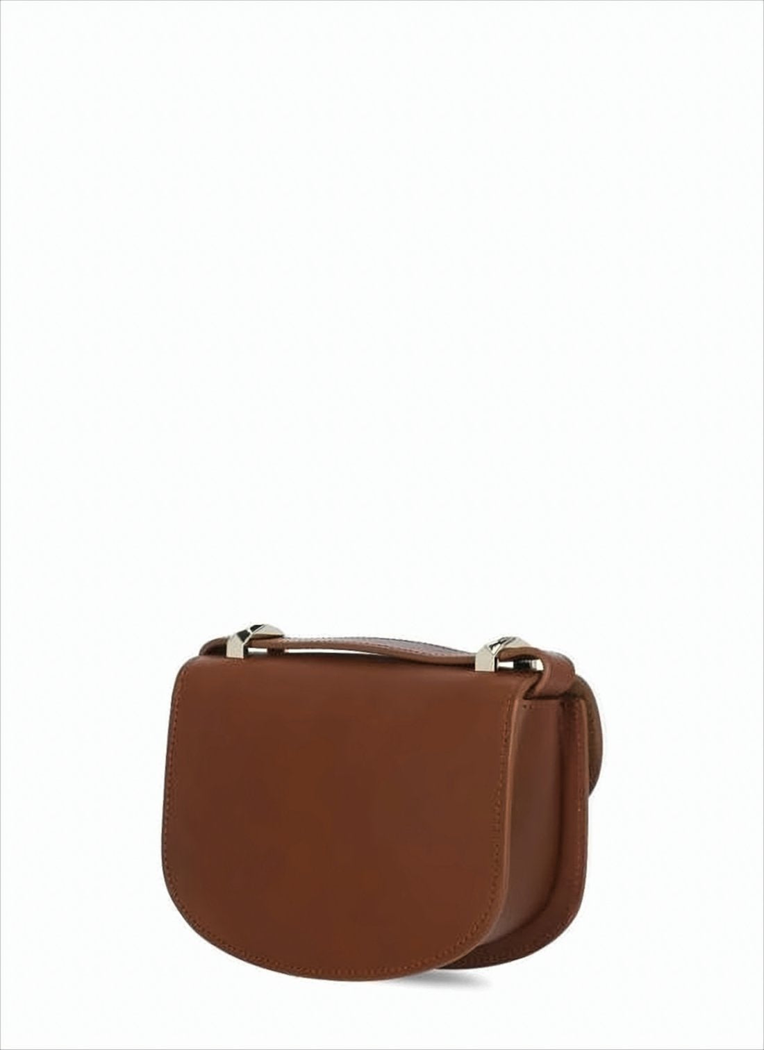 Structured Calf Leather Crossbody Bag