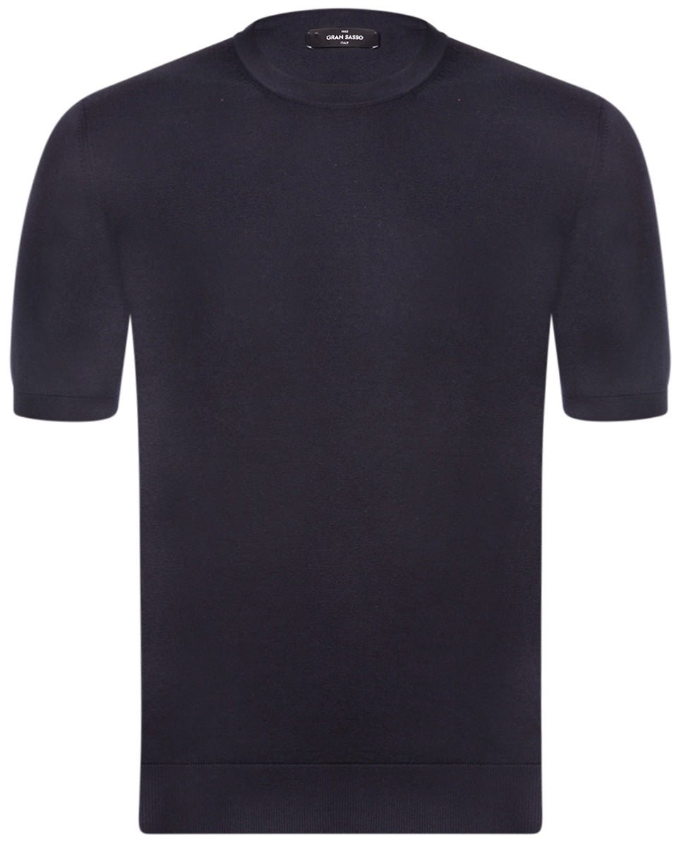 Cotton Crewneck Straight Fit T Shirt