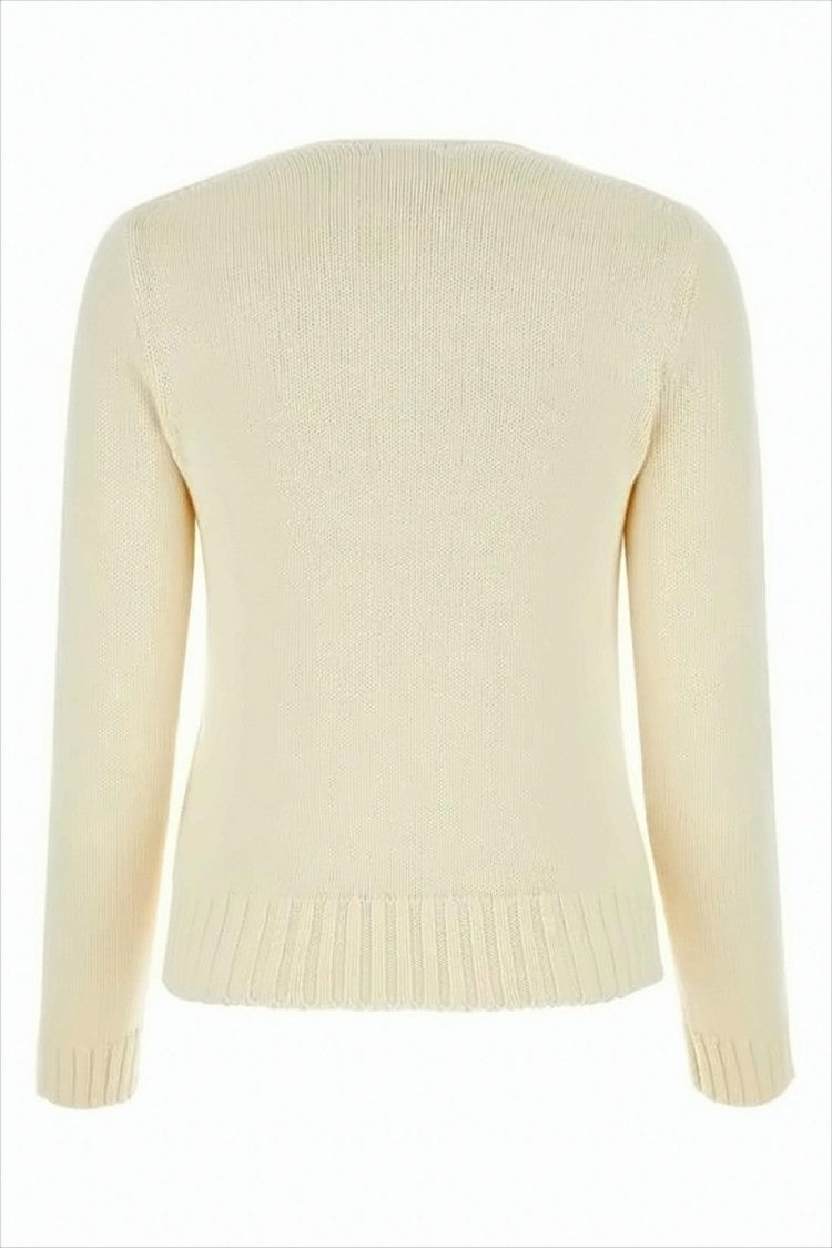 Knit Sweater with Classic American Flag Design and RL Embroidery