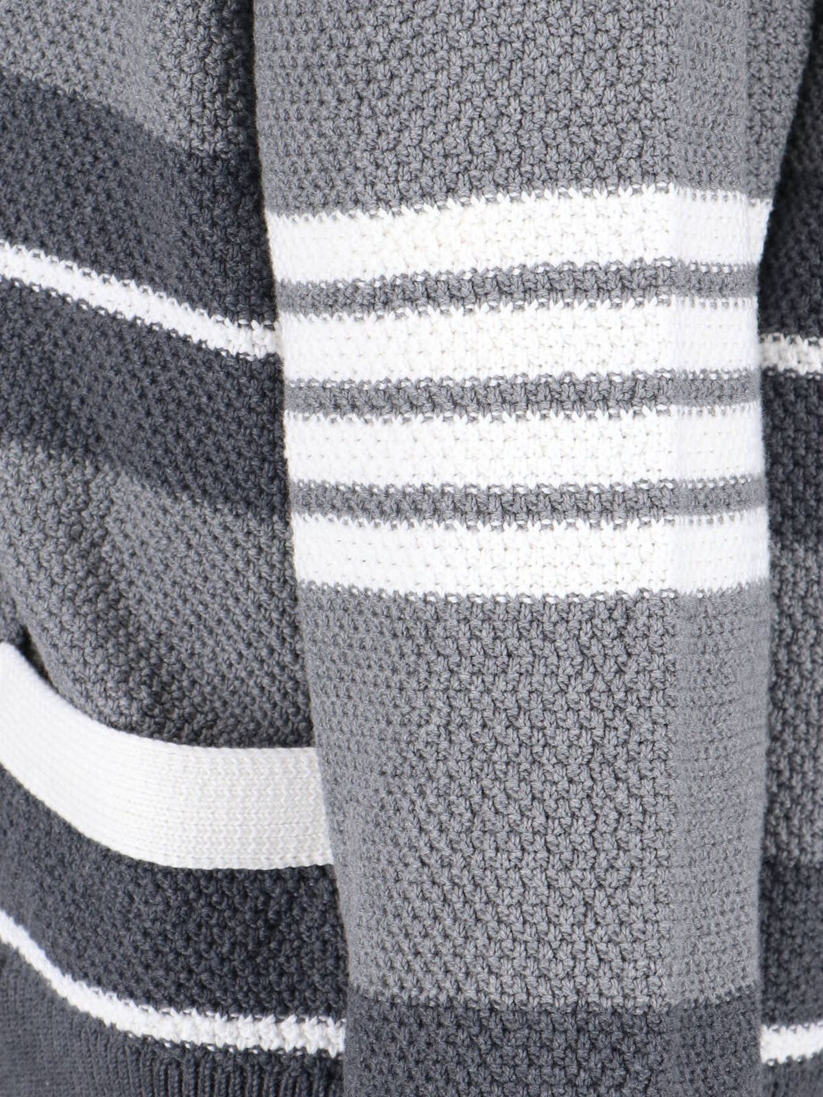 Striped Cardigan – Grey