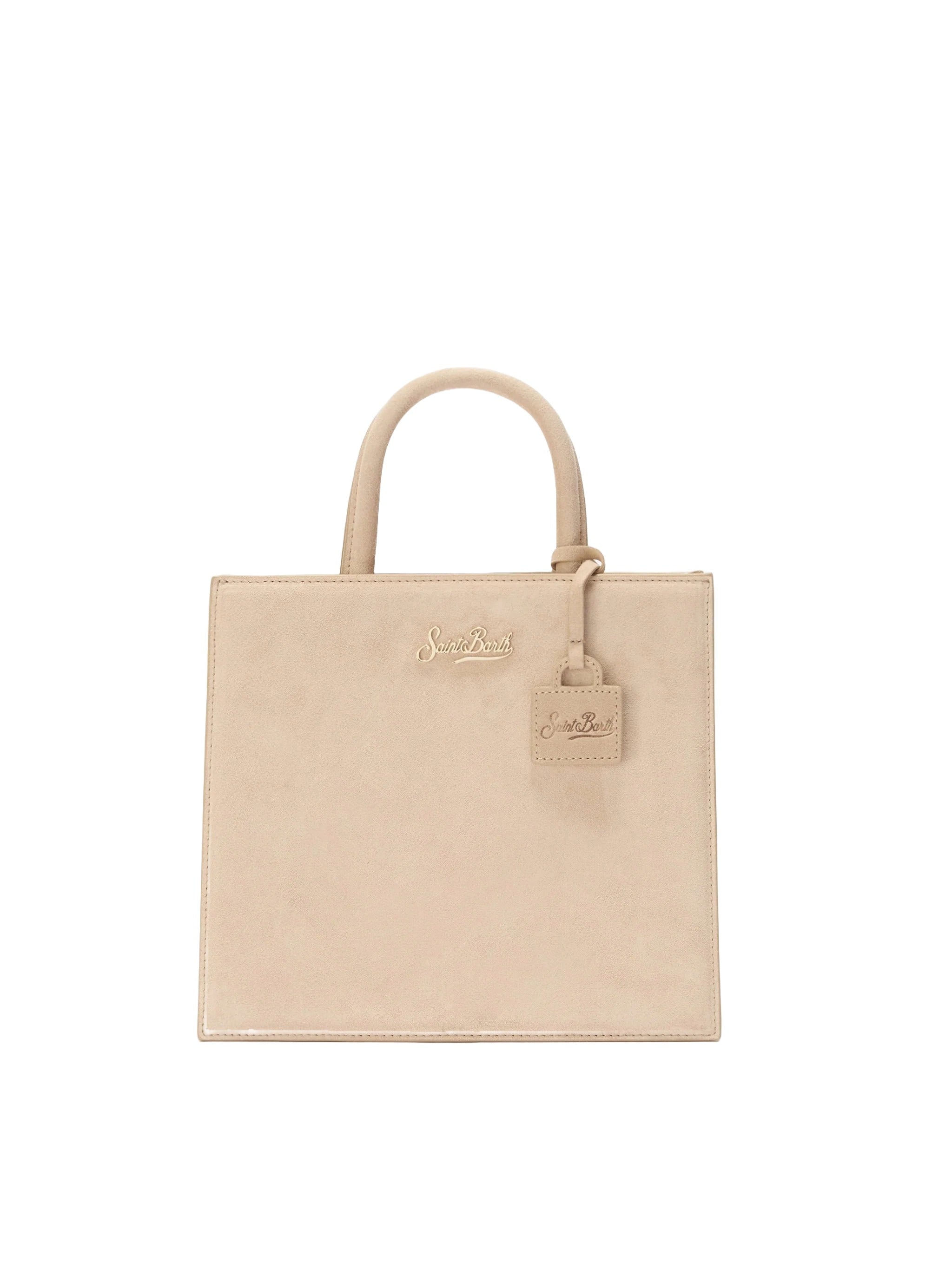 Midi Structured Bag ze gładkiej skóry krowiej