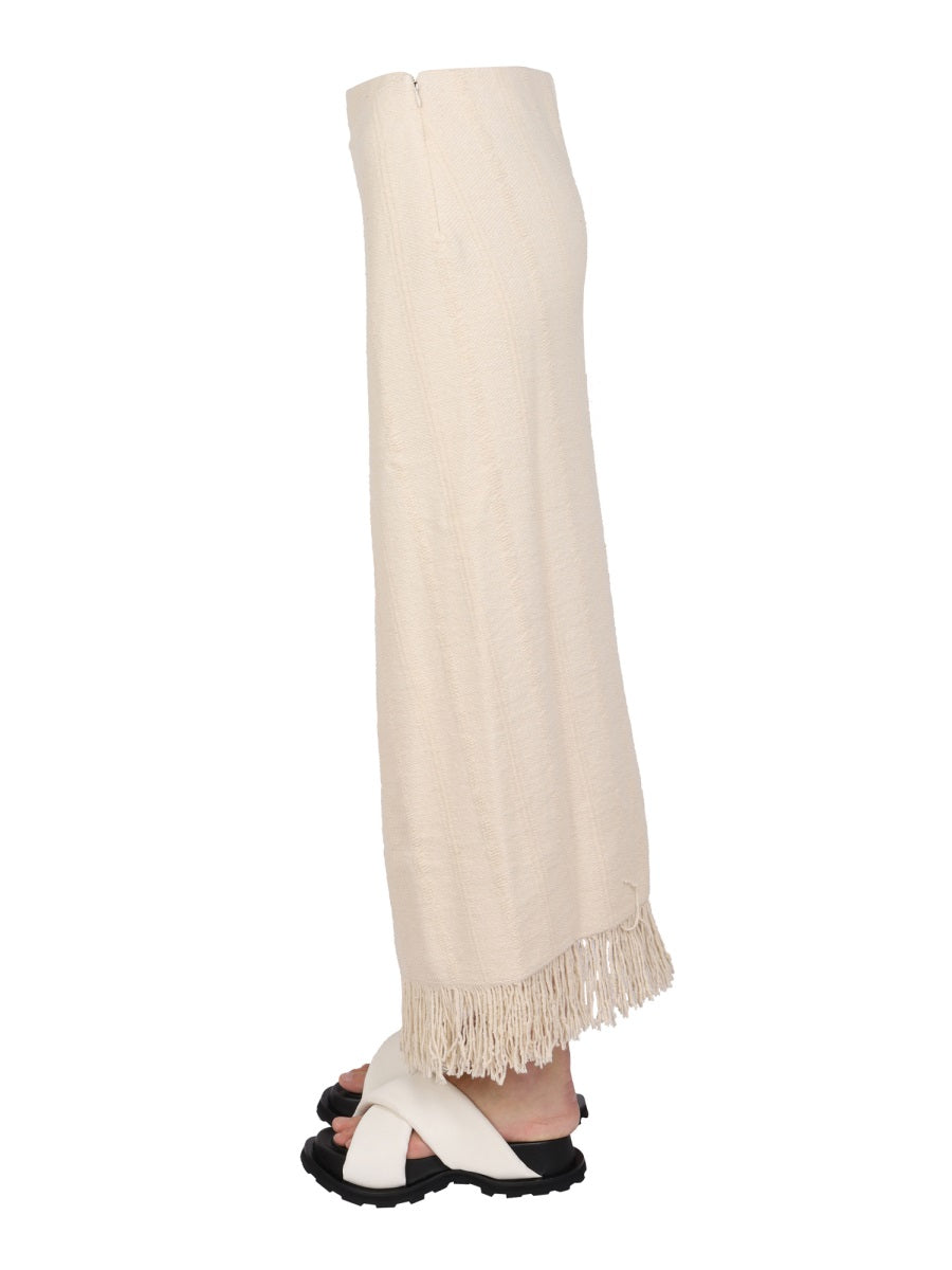 Cotton Linen Wrap Skirt