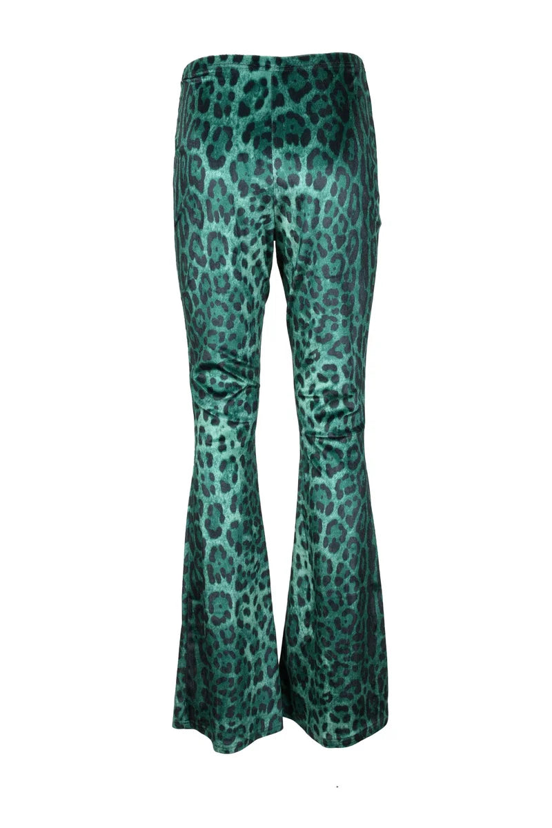 Polyester Stretch Trousers - Green