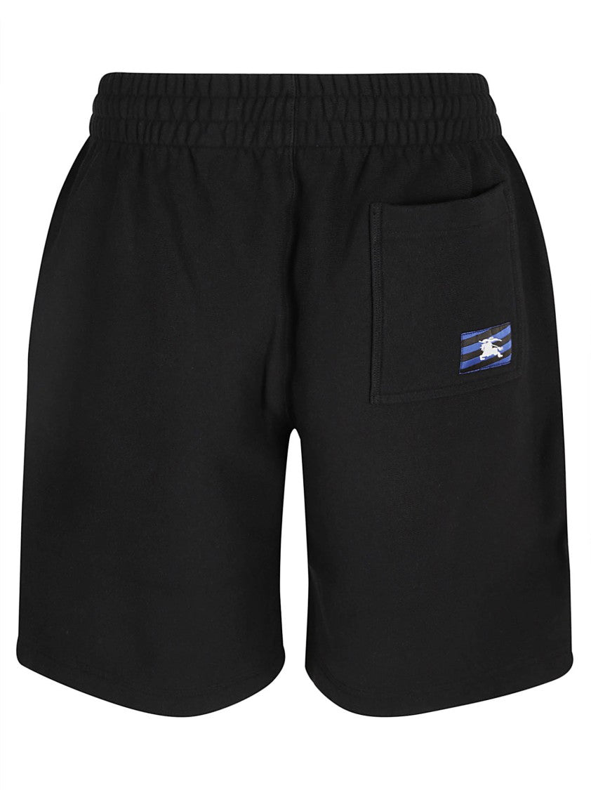 Relaxed Black Cotton Shorts