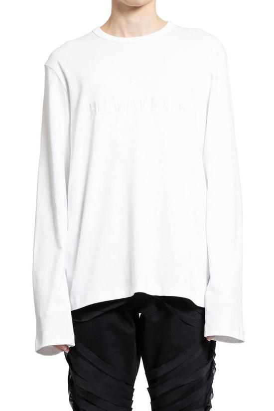 Relaxed Fit Long-Sleeve T-Shirt with Embossed Detail
