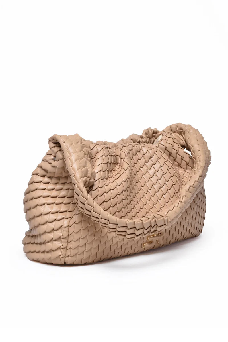 Teagan Hobo Shoulder Bag - Beige