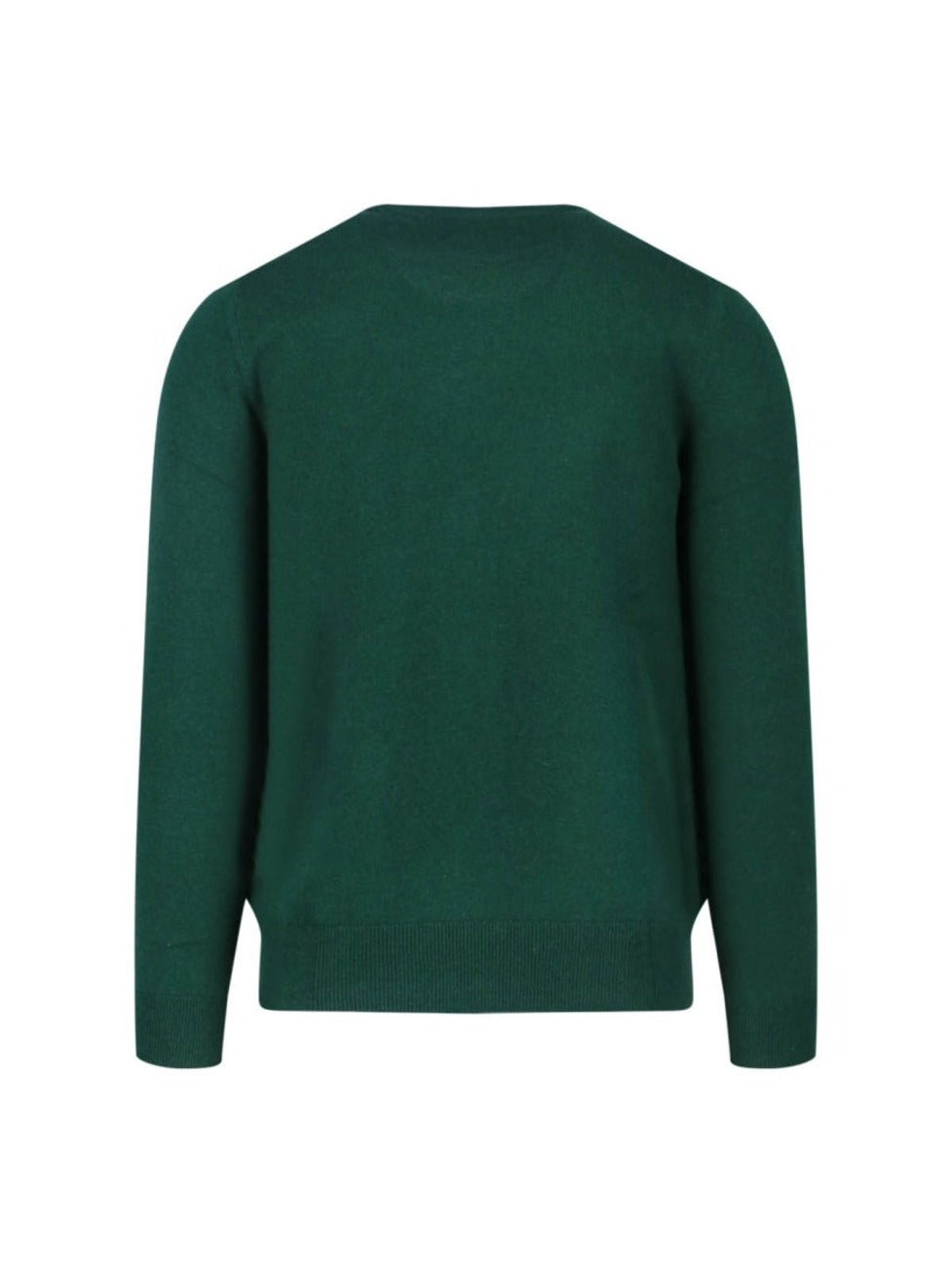 Classic Crew Neck Sweater With Embroidered Logo Detail