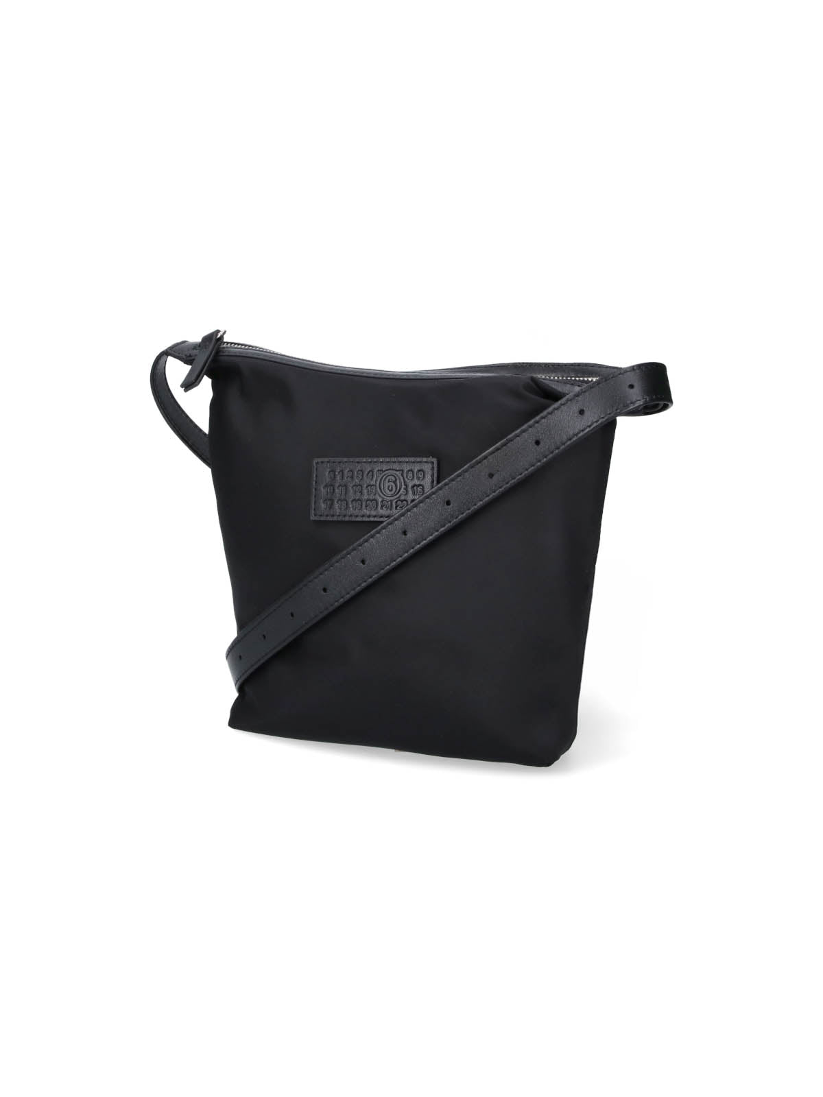 Black Minimalist Rectangular Zip Crossbody Bag