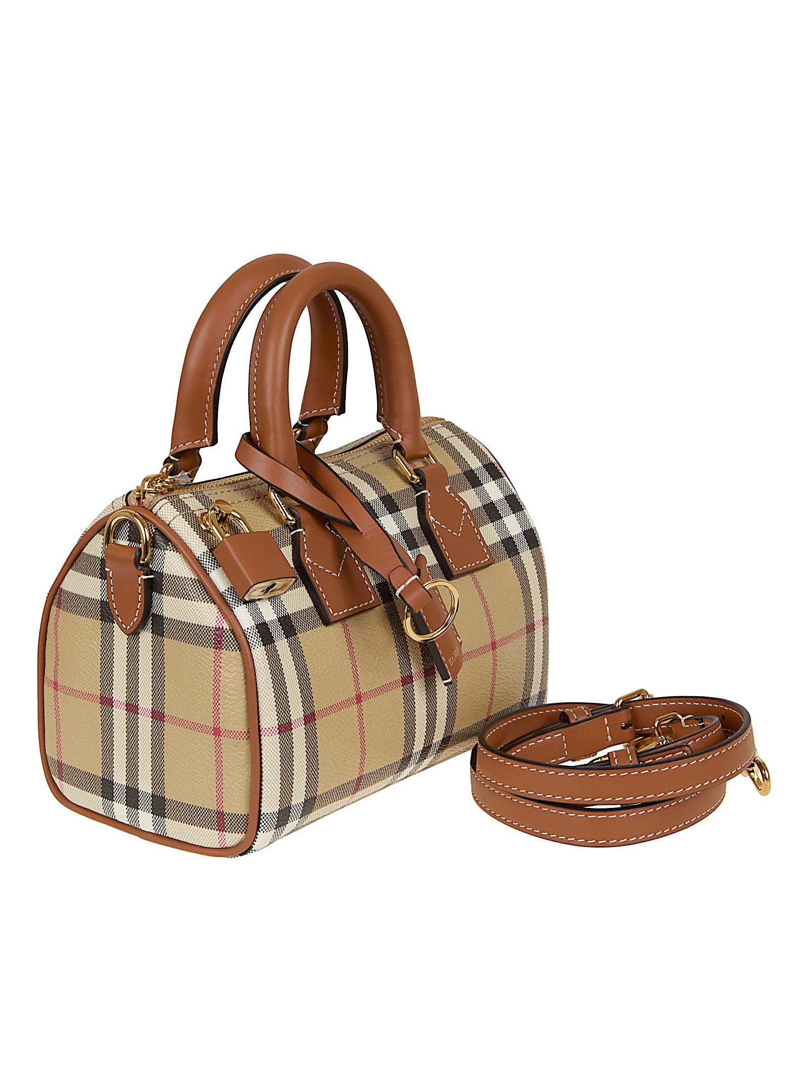Checkered Structured Handbag