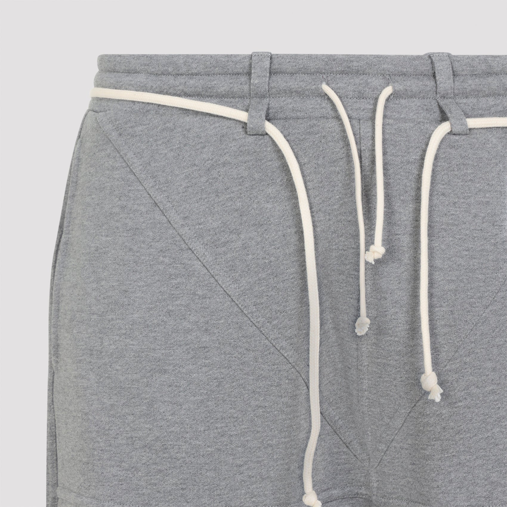 Grey Cotton Bermudas