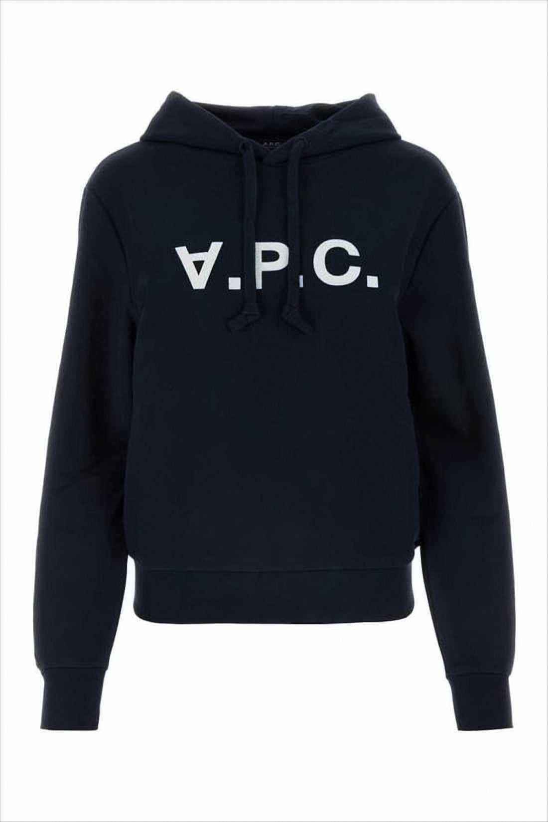 Cropped Hoodie with Drawstring Hood