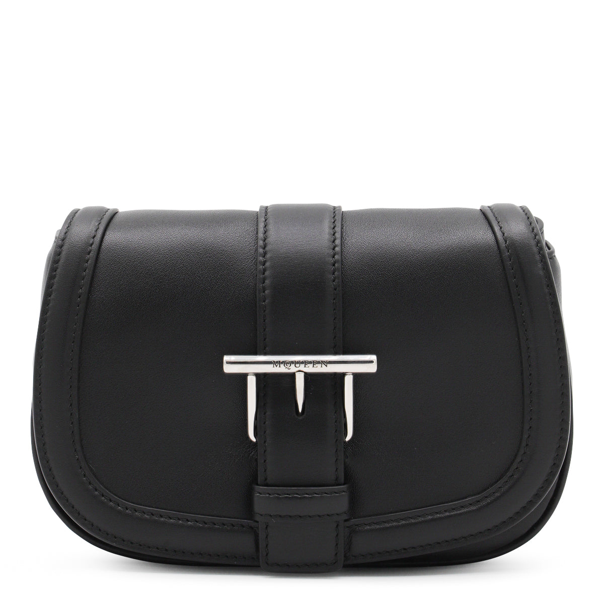 Black Leather Shoulder Bag