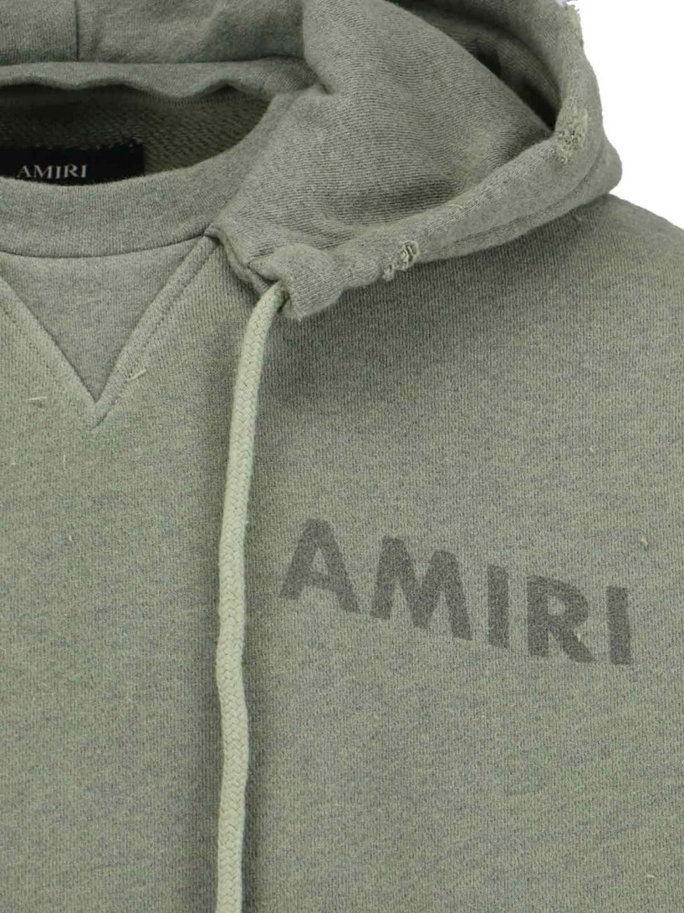 Muted Green Hoodie With Kangaroo Pocket And Drawstring Hood