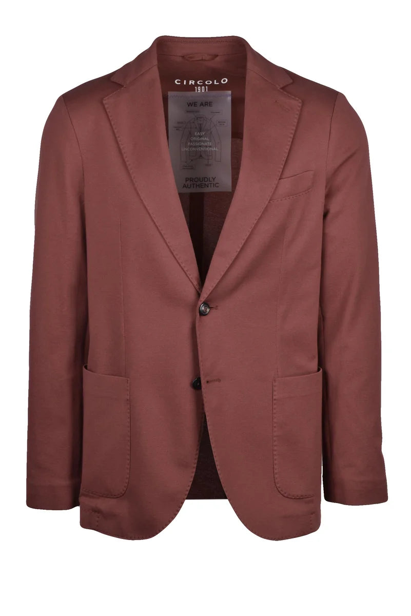 Cotton Stretch Jacket - Brown