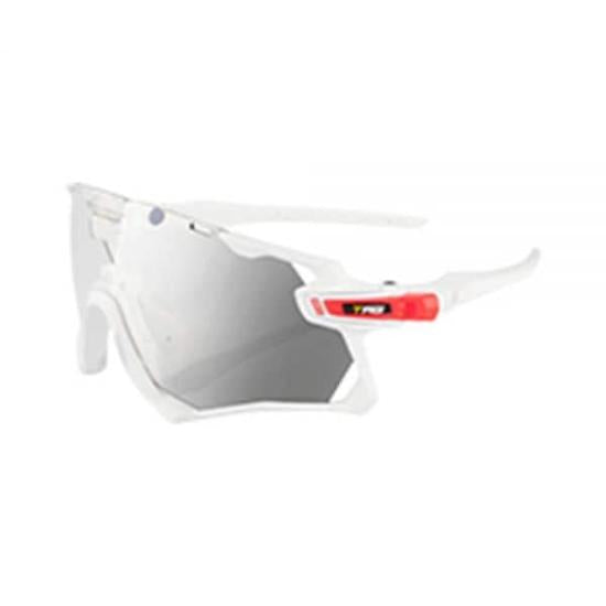 Angular Mirrored Wraparound TAG Sunglasses