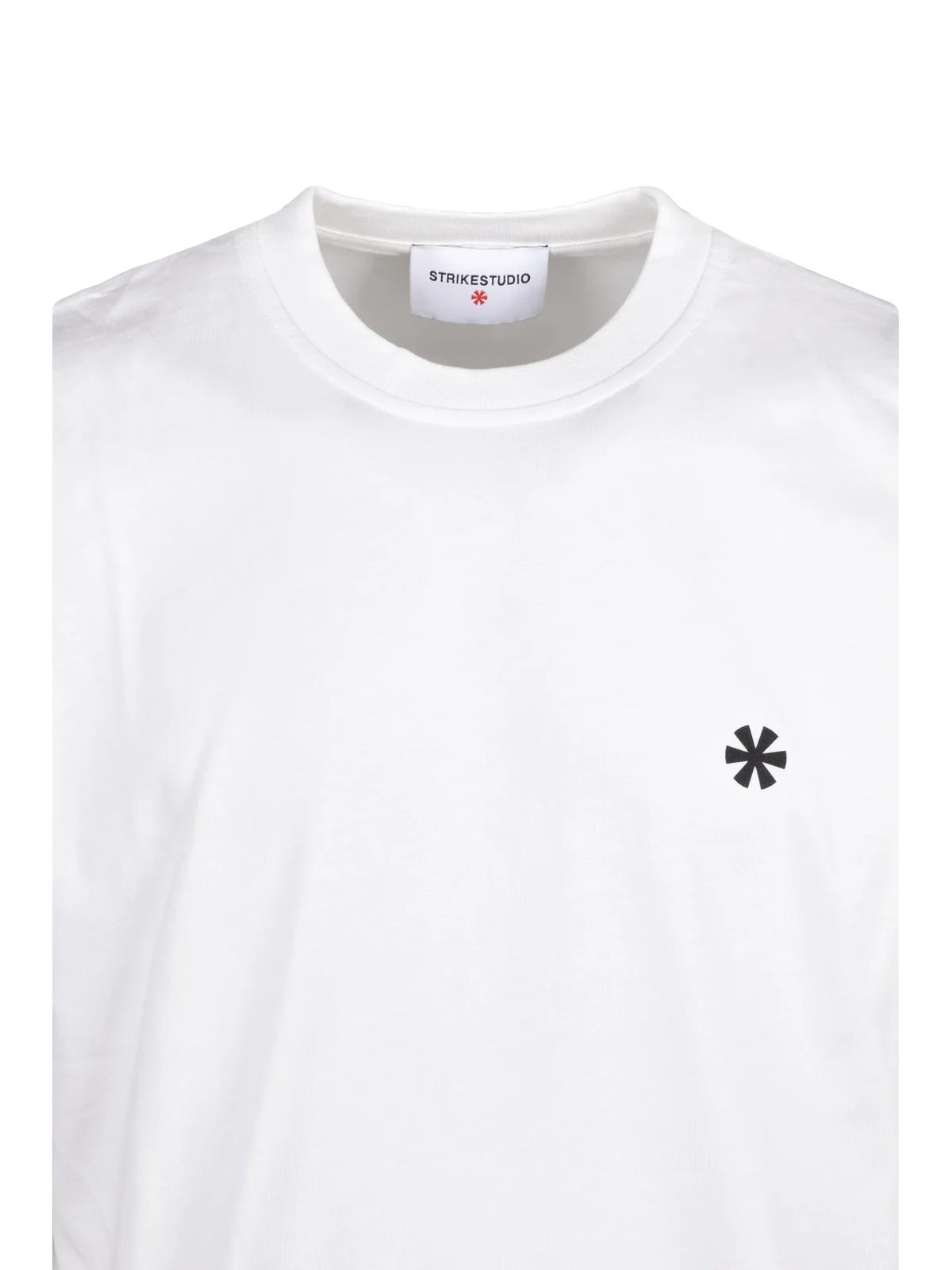 White Cotton Crew Neck T-shirt