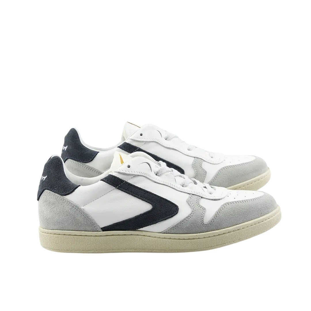 Premium Leather And Suede Sneakers With Rubber Cupsole