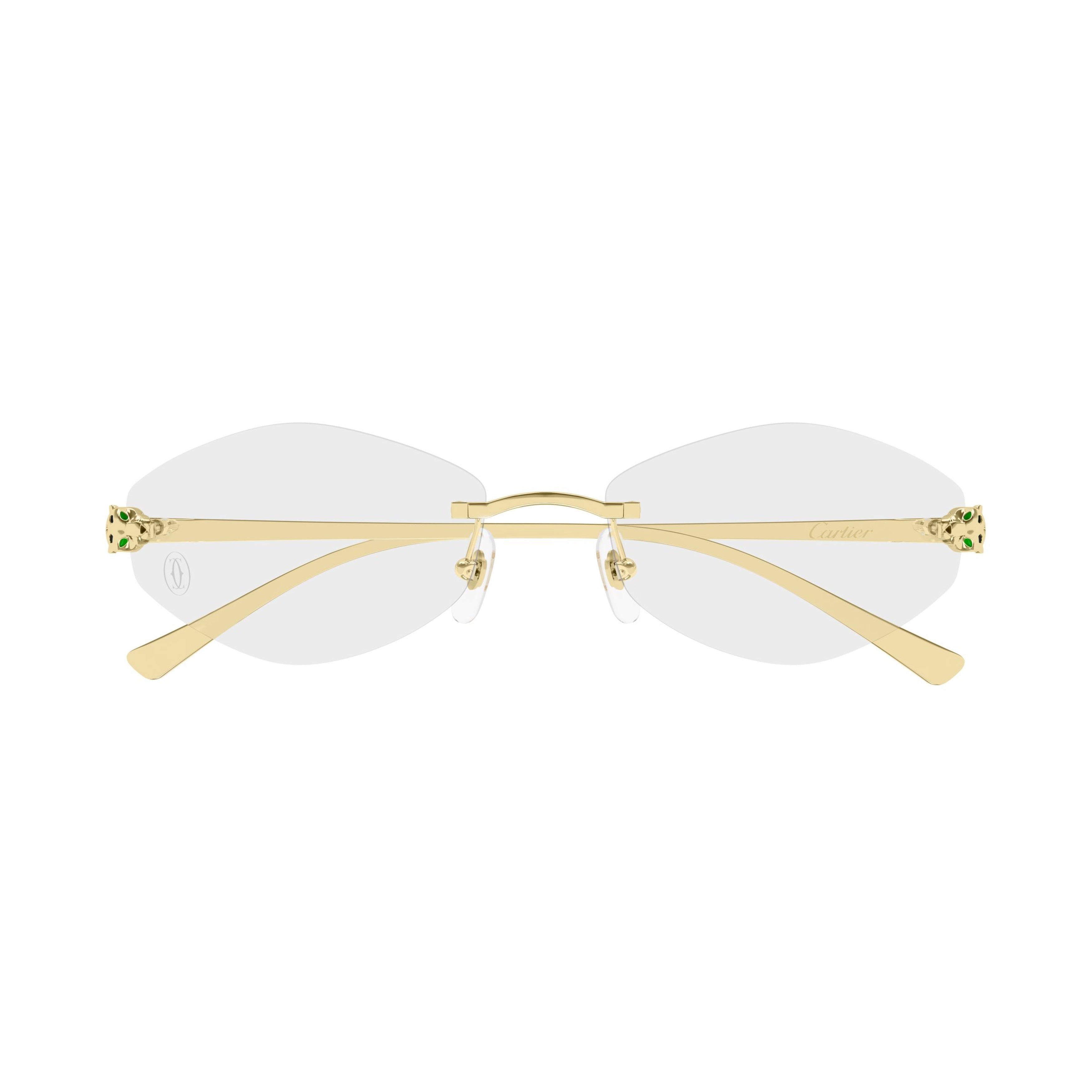 Ct0637o Gold Metal Rimless Eyeglasses