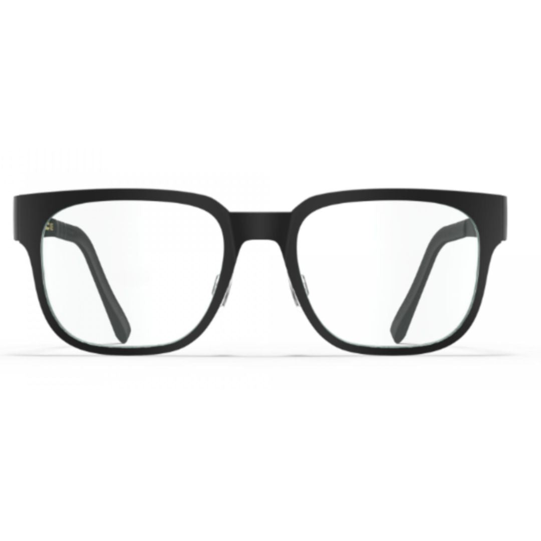 Bf1052 Nantucket Rectangular Matte Black Frame Eyeglasses with Thin Temples
