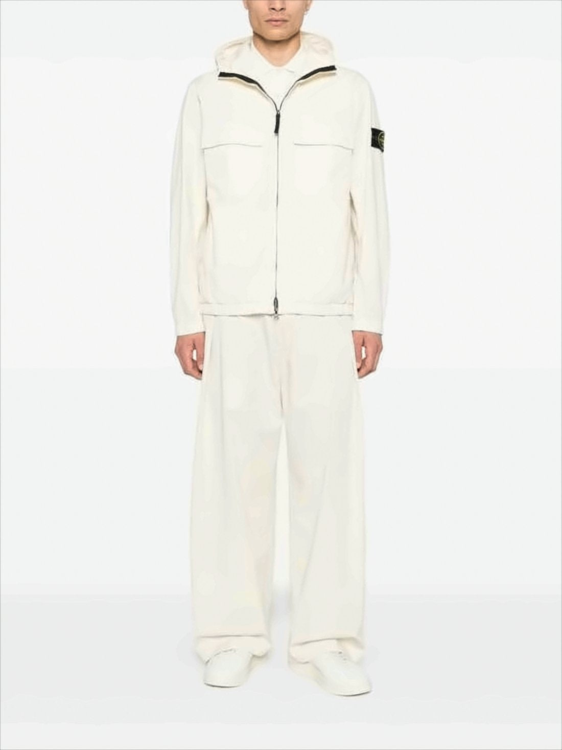 Lightweight Hooded Jacket with Distinctive Patch
