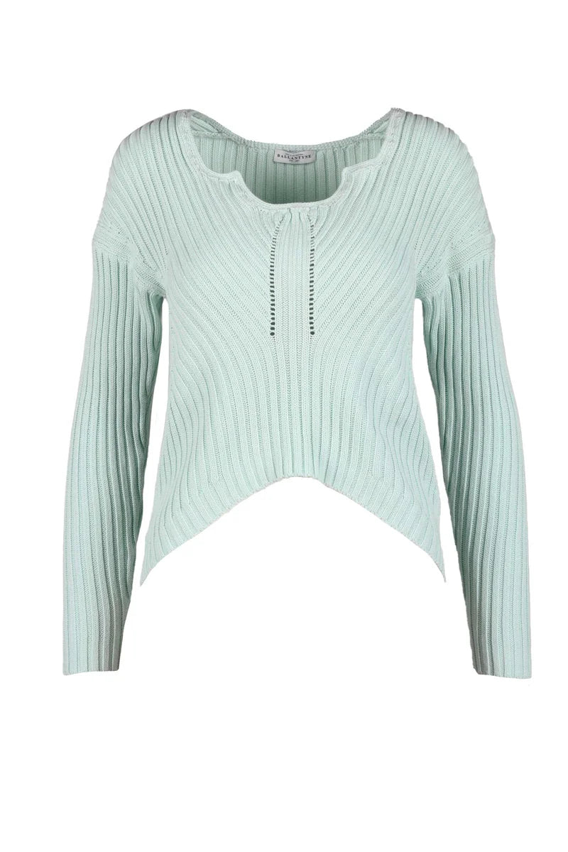 Cropped Mint Green Sweater