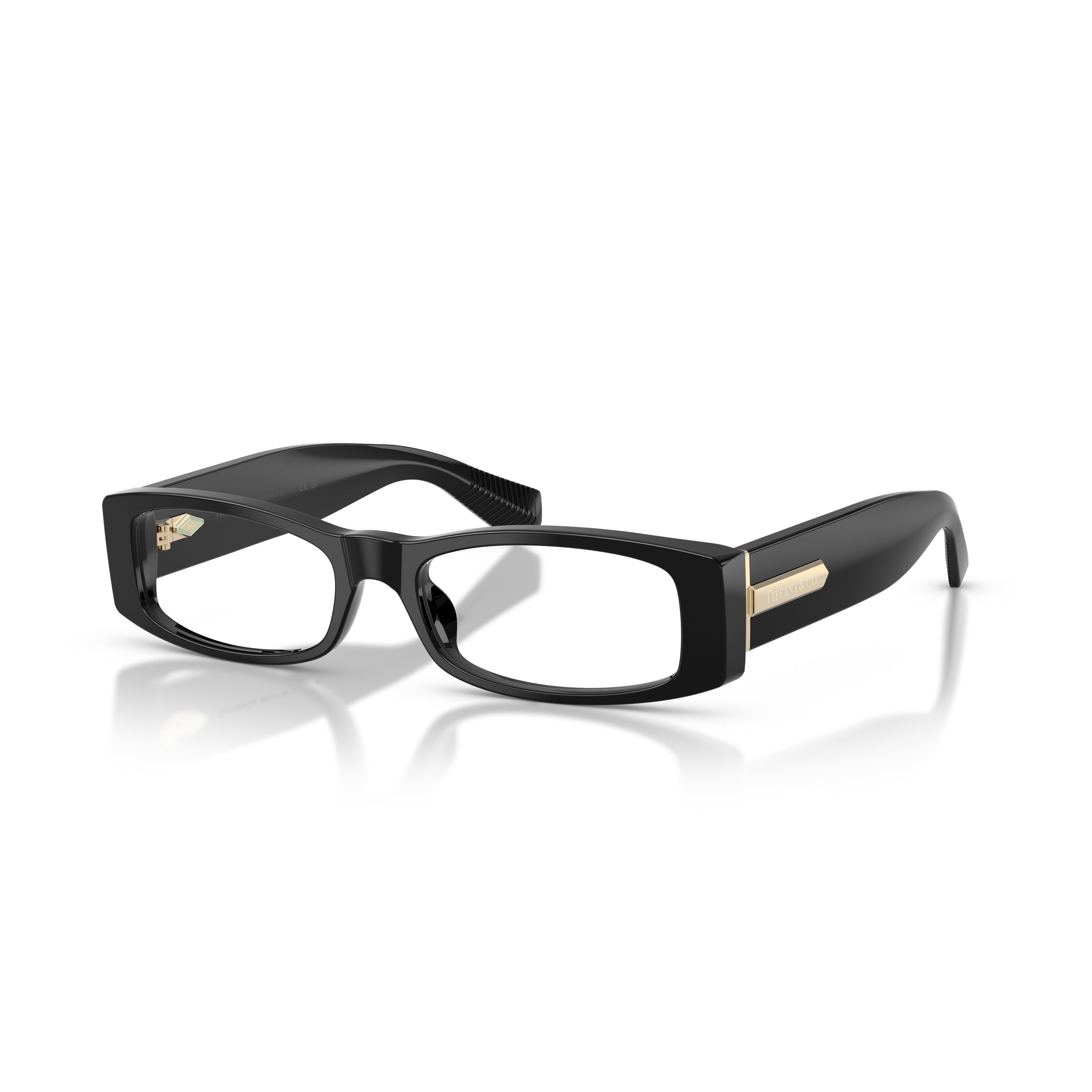 0tf2294u Rectangular Eyeglasses in Black Acetate