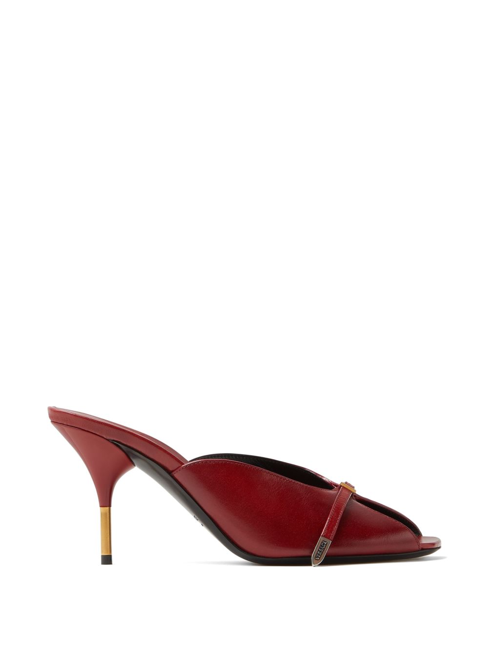 Pointed Toe Sandals With Metallic Gold Accent