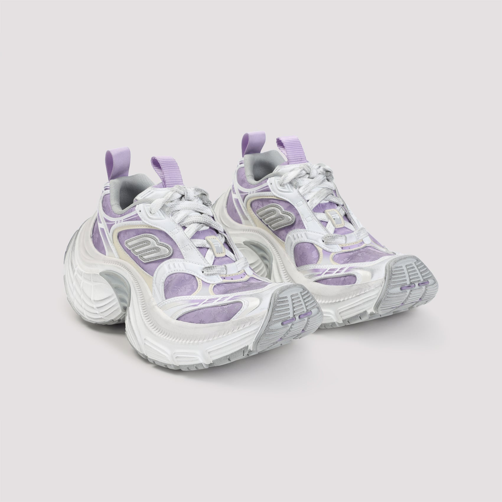 Dynamic Multicolour Sneakers with Chunky Sole