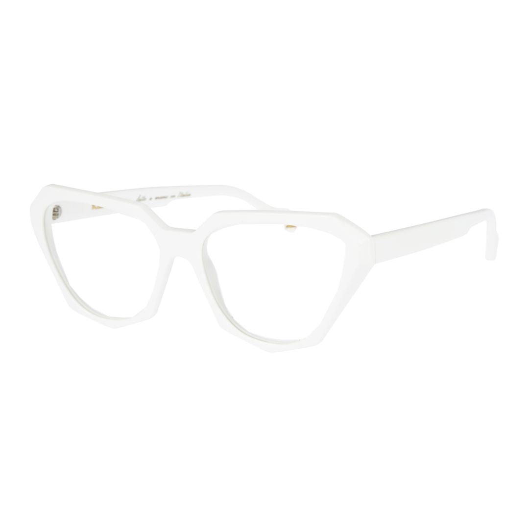 Katrin Light Geometric Cat-Eye Sunglasses with Bold Frame