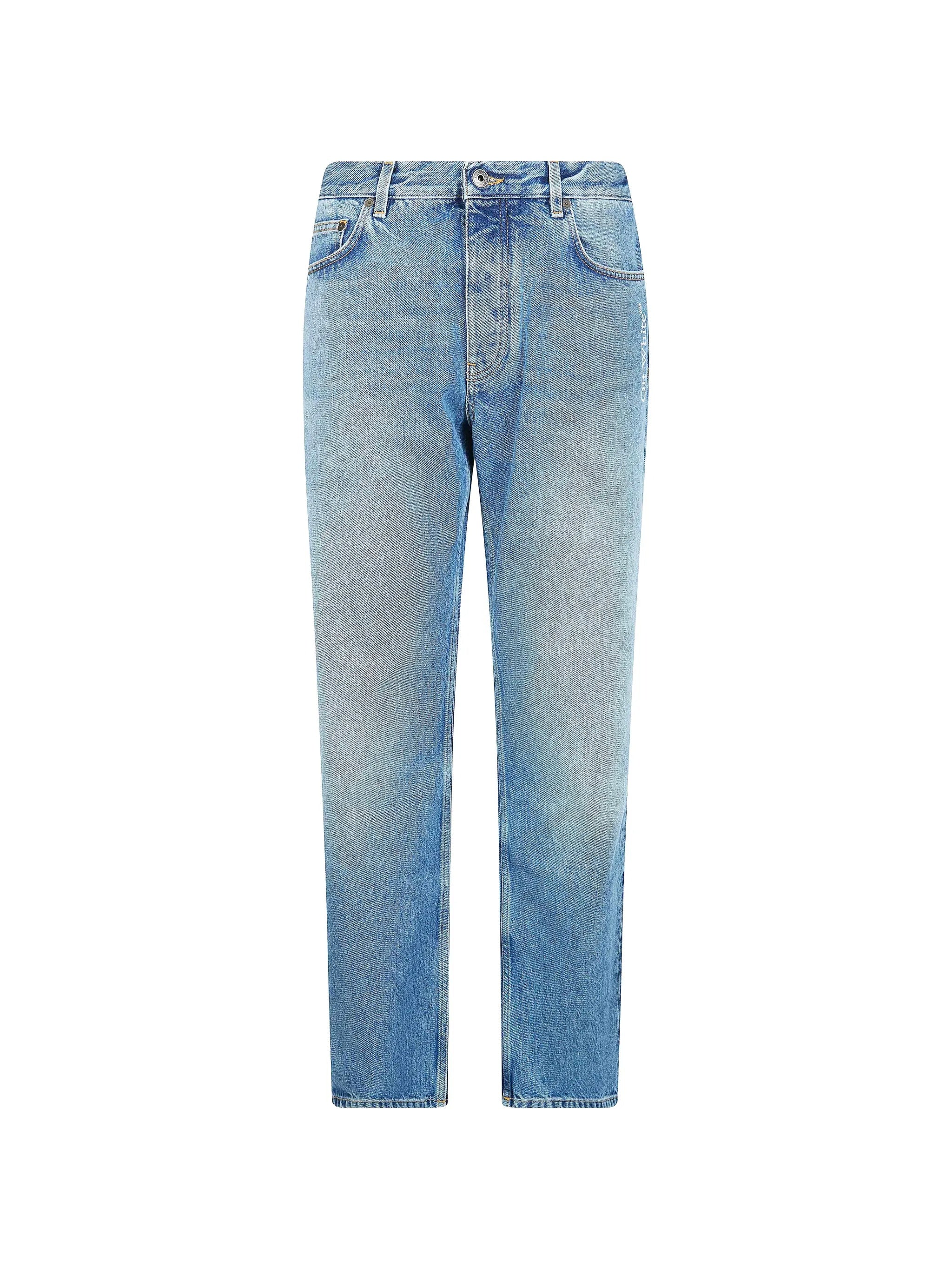 Light Blue Half Arrow Relaxed Denim Jeans