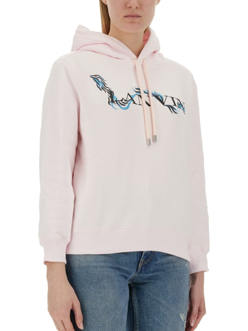 Relaxed Fit Cotton Sweatshirt With Front Print