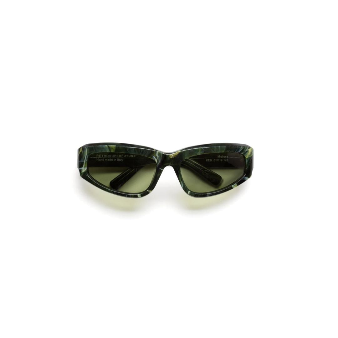 Motore Tartaruga Rectangular Tortoiseshell Acetate Sunglasses