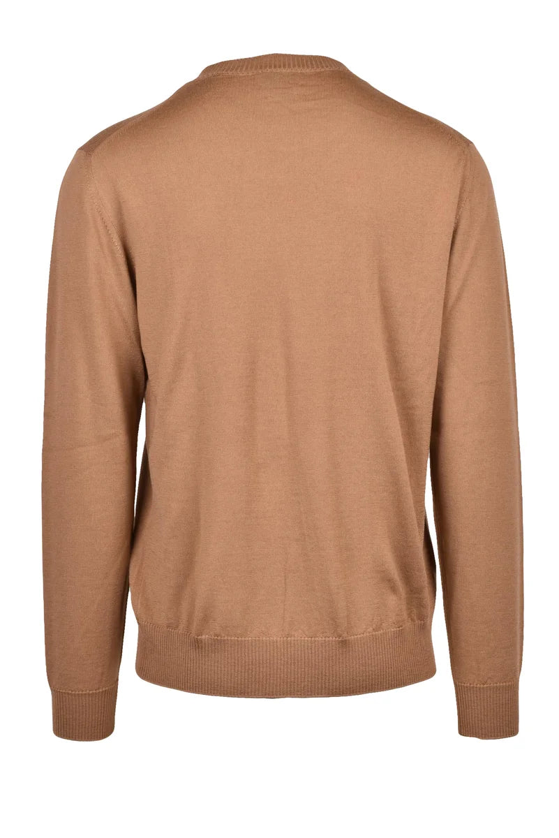 Wool Crewneck Pullover - Brown