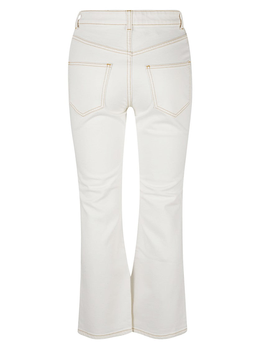 High-Waisted Jeans With Unique Cut-Out Detail