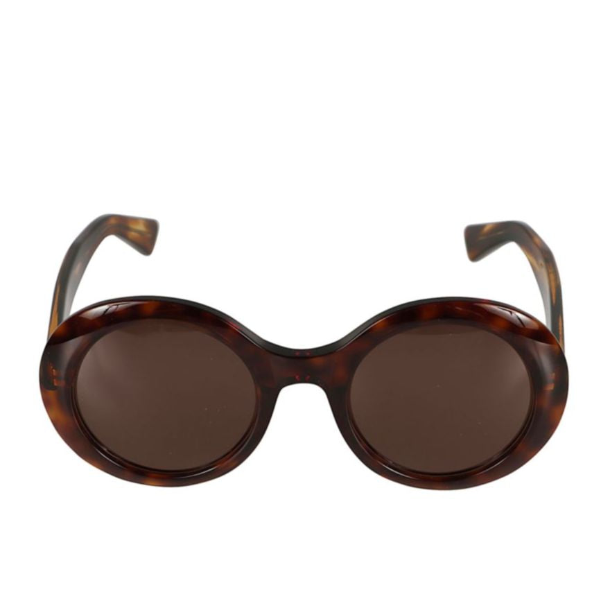 Audrey Tortoiseshell Pattern Round Frame Sunglasses