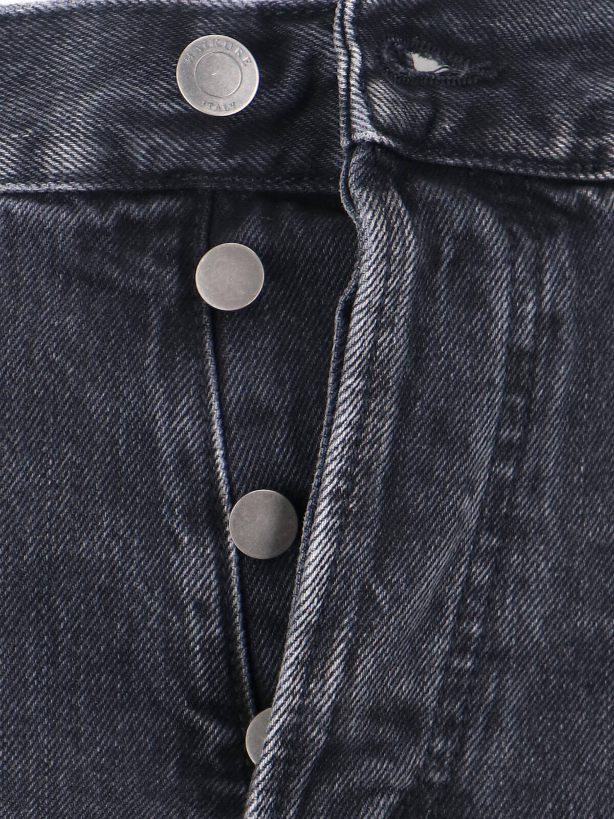 Black Blake Mid-Rise Straight Denim Jeans