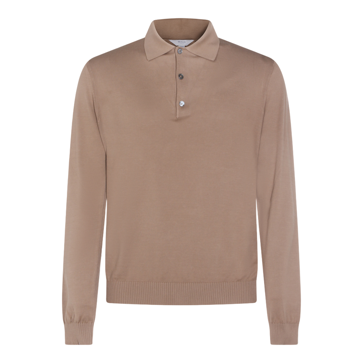 Rope-Inspired Long-Sleeve Polo